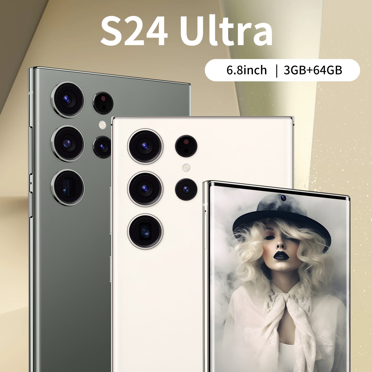 Smart Mobile Phone Hot Sale Custom Original S24 Ultra Android 5G Smartphone 5g Lcd Quad Core 5MP Android 10 MTK Dimensity Series